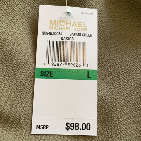 Army Green Michael Kors Top - Picture 2 of 2